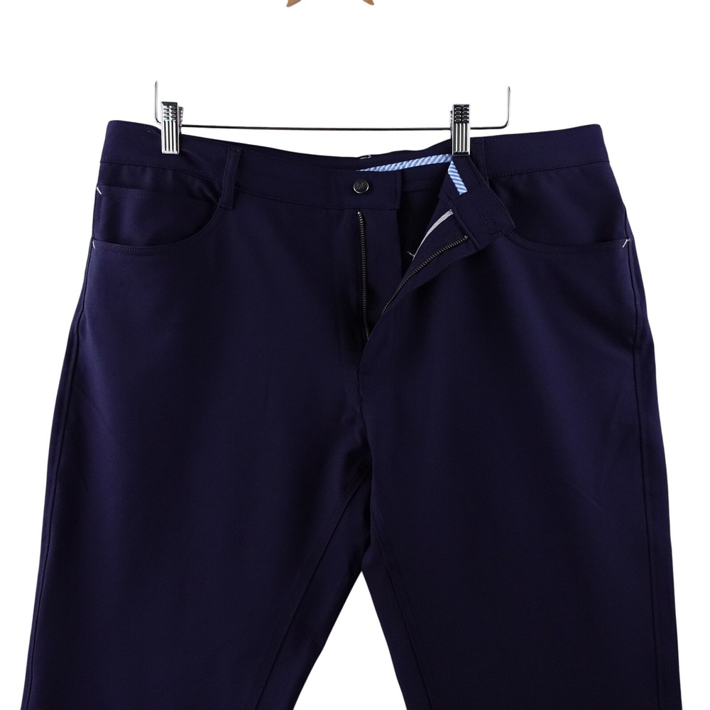 Footjoy Golf Pants Mens 38x32 Navy‎ Blue Straight Leg Performance Stretch